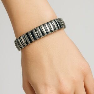Vintage 1950’s watch stretch bracelet stainless reversible band  accordion